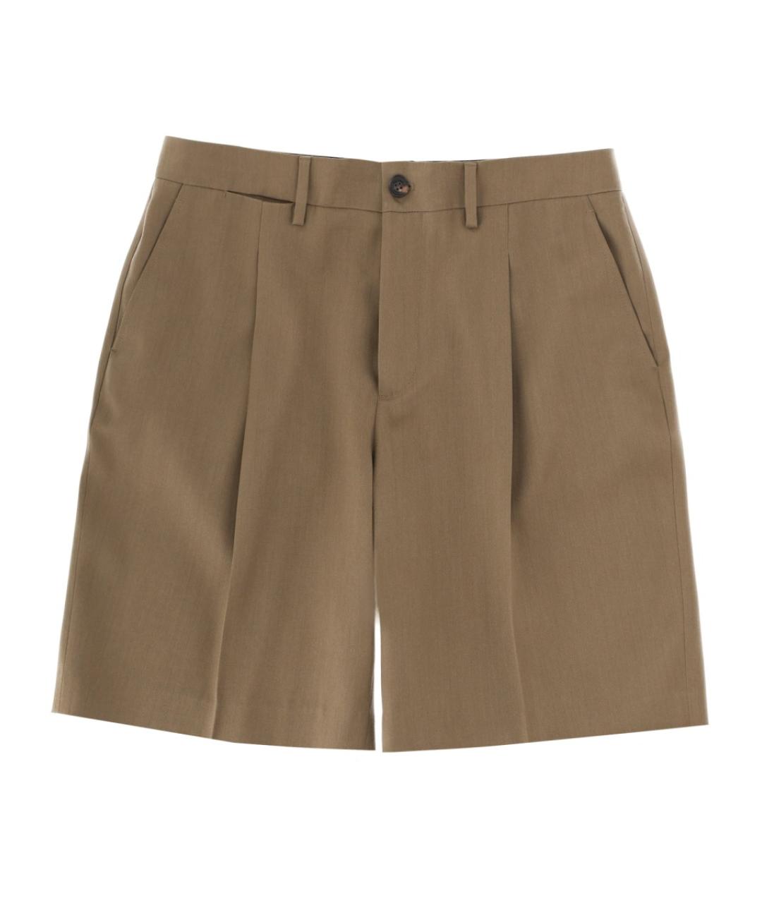 GOLDEN GOOSE DELUXE BRAND Зеленые шерстяные шорты, фото 1