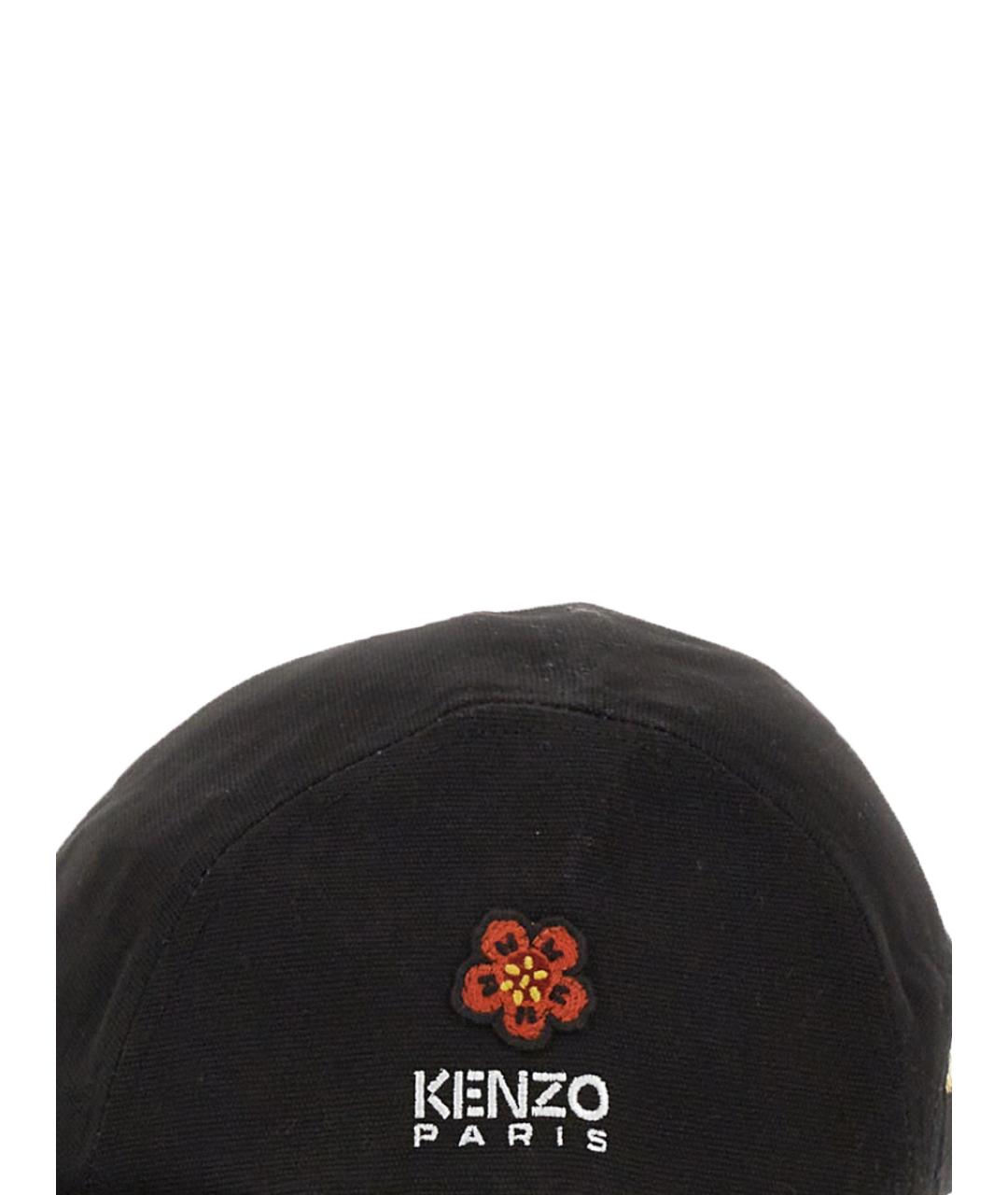 KENZO Черная хлопковая кепка/бейсболка, фото 3