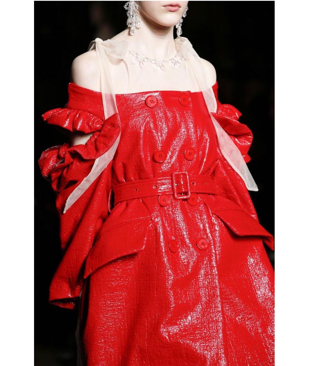 SIMONE ROCHA Красное хлопковое пальто, фото 3