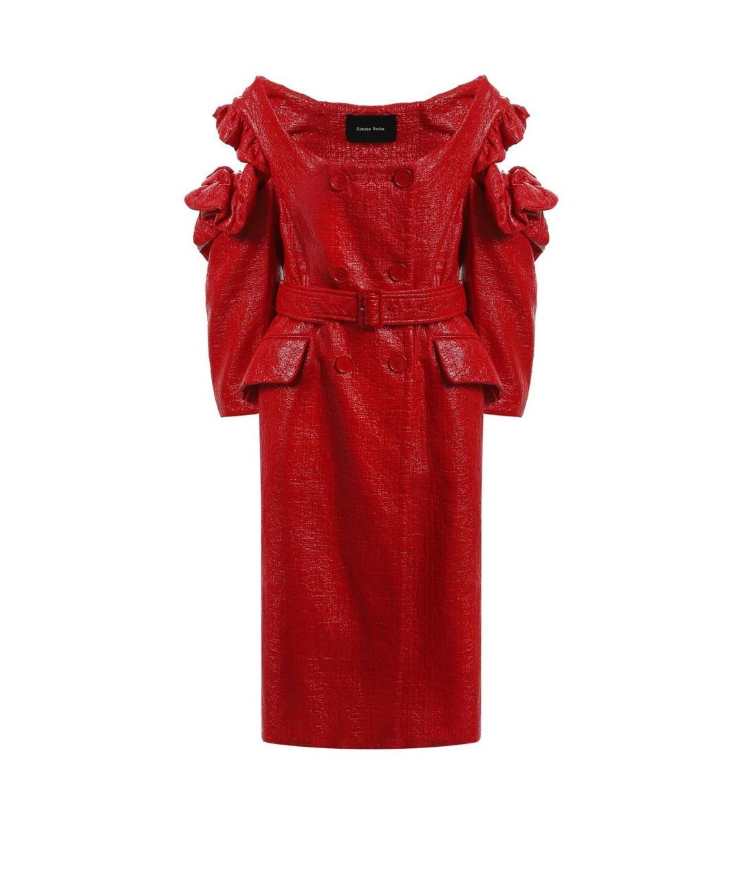 SIMONE ROCHA Красное хлопковое пальто, фото 7