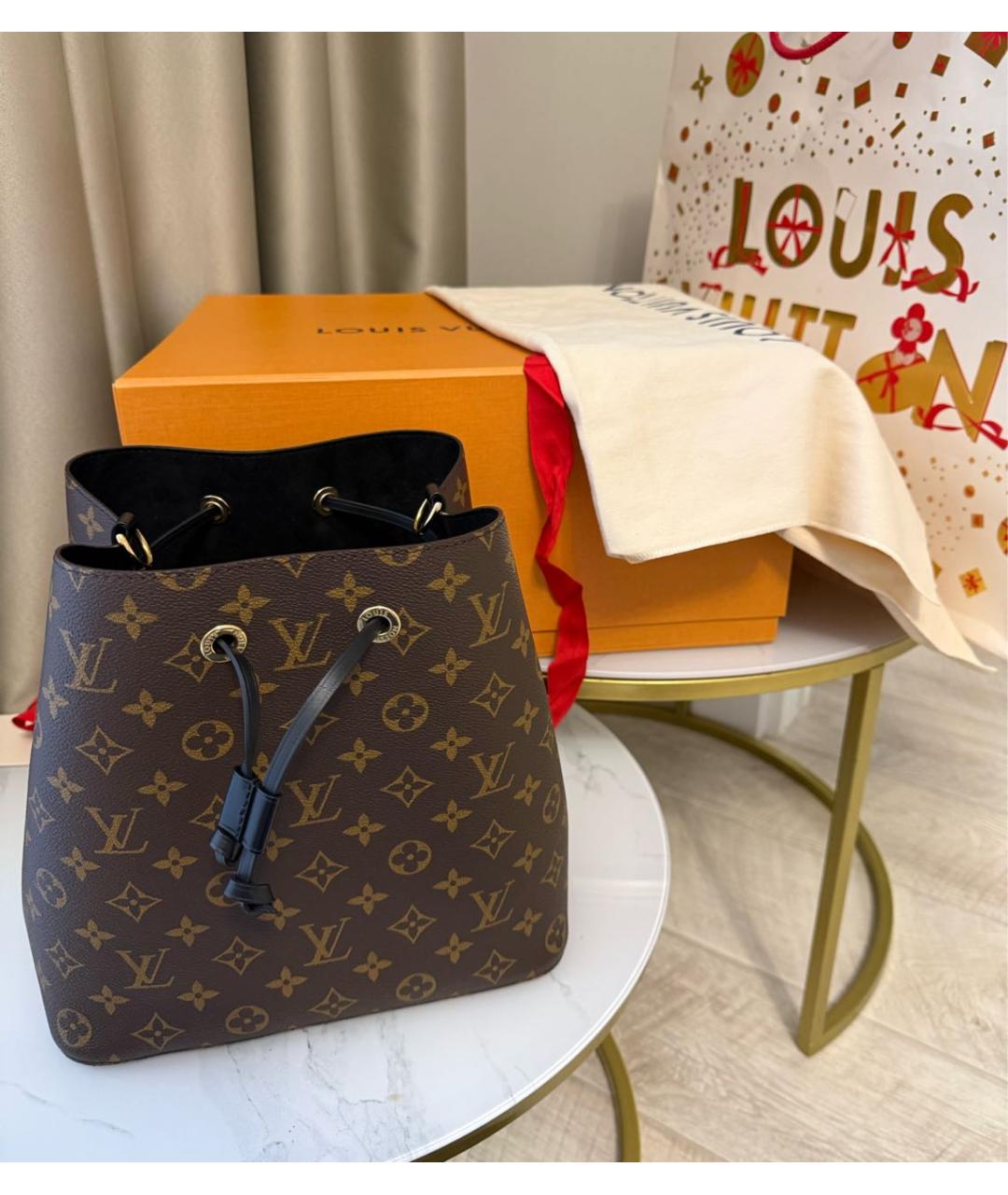 LOUIS VUITTON Коричневая сумка тоут, фото 9