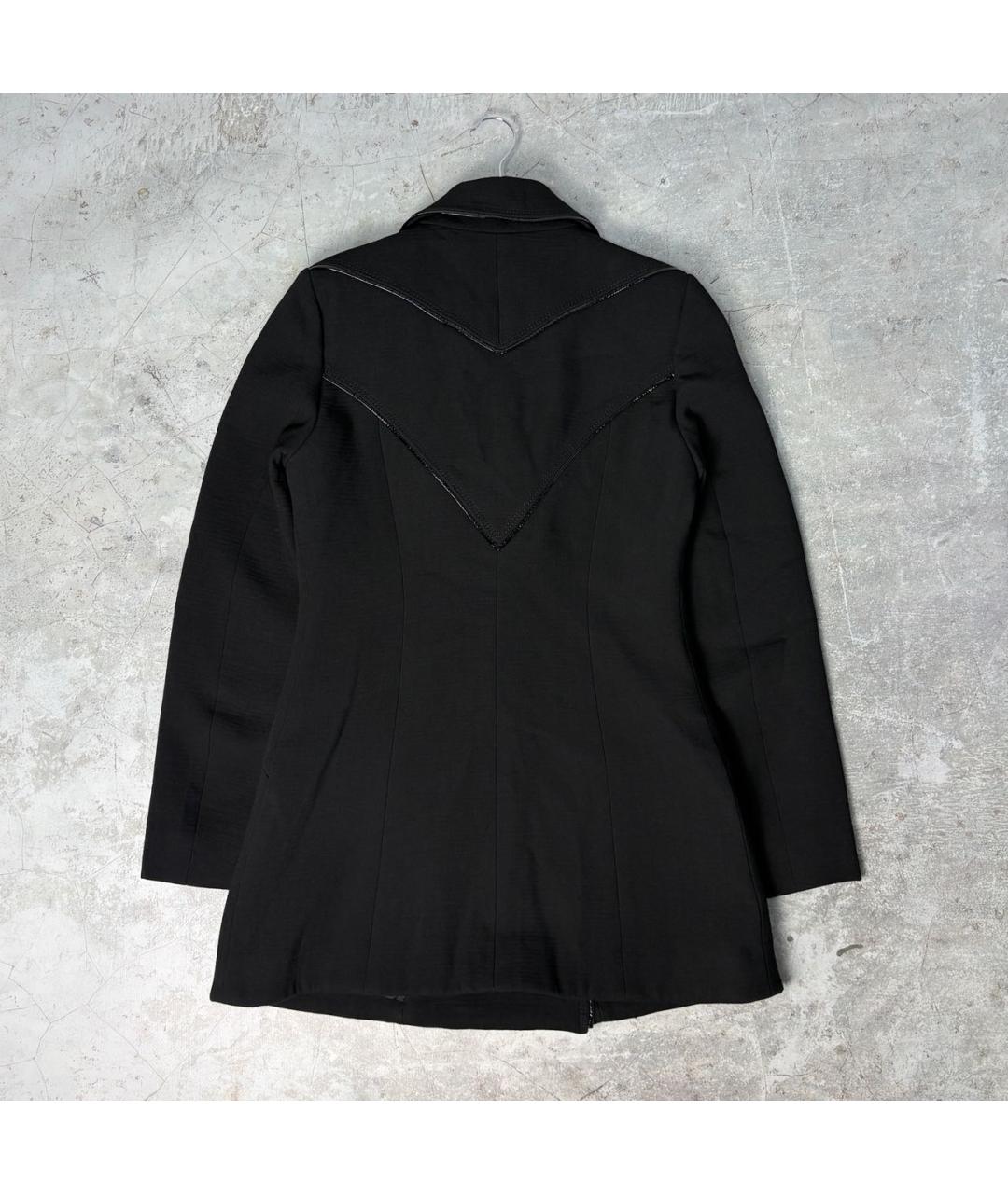 VERSACE Черное шерстяное пальто, фото 2