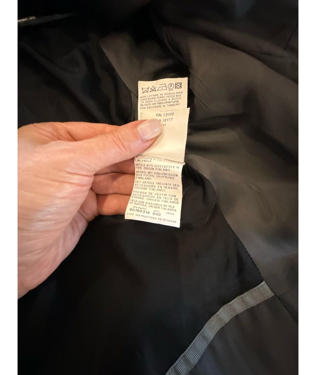 MAX MARA STUDIO Черное кашемировое пальто, фото 6