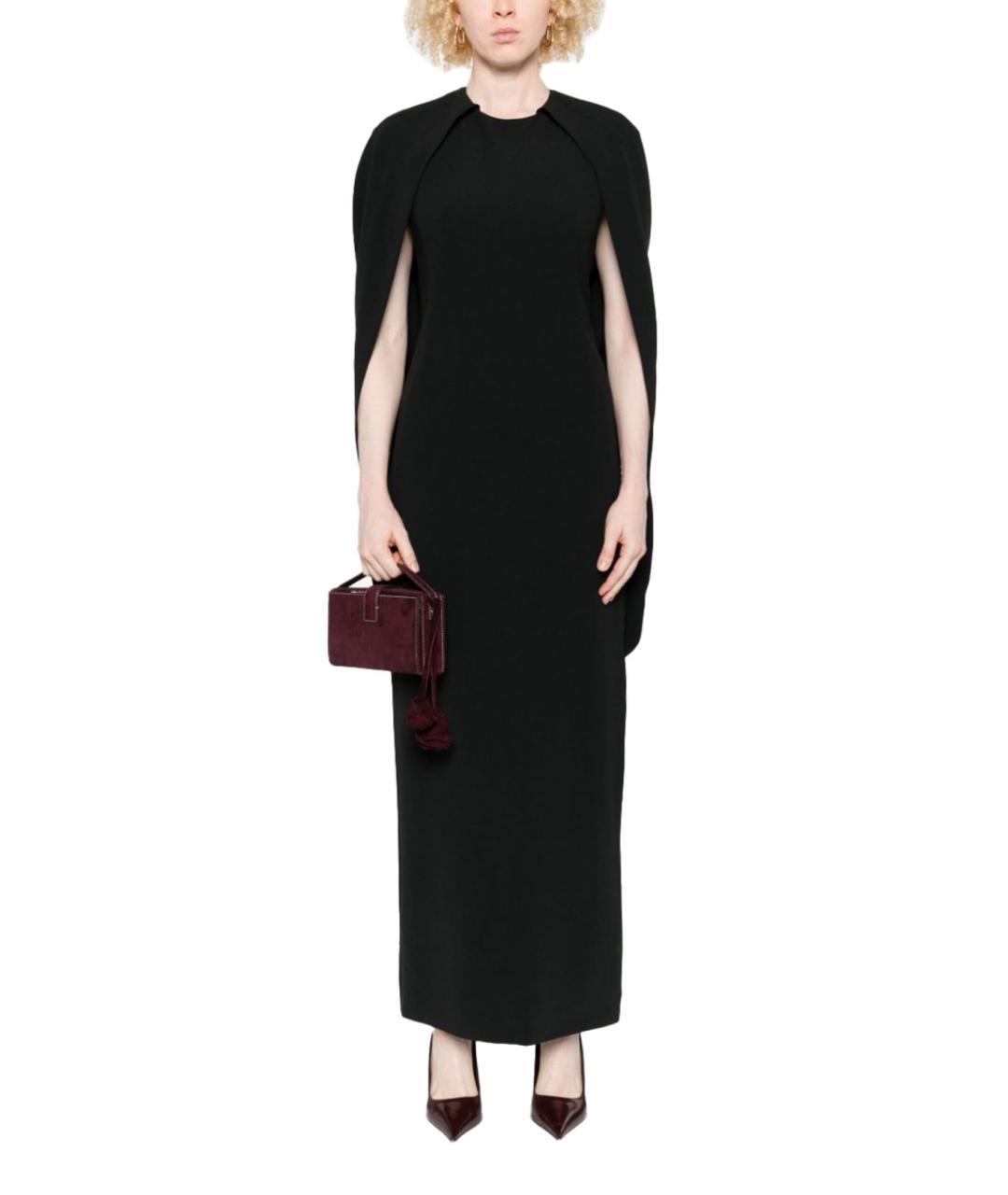 ALBERTA FERRETTI Черное вискозное платье, фото 4