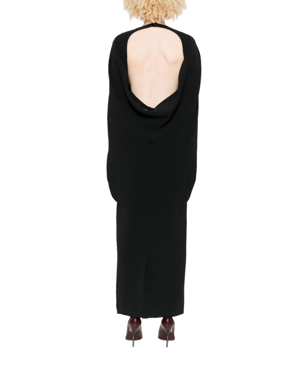 ALBERTA FERRETTI Черное вискозное платье, фото 3