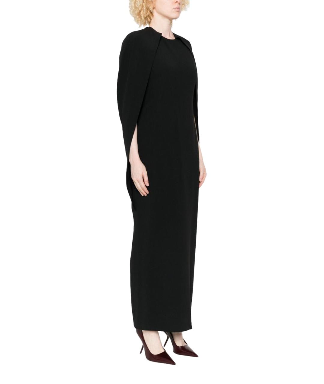 ALBERTA FERRETTI Черное вискозное платье, фото 2