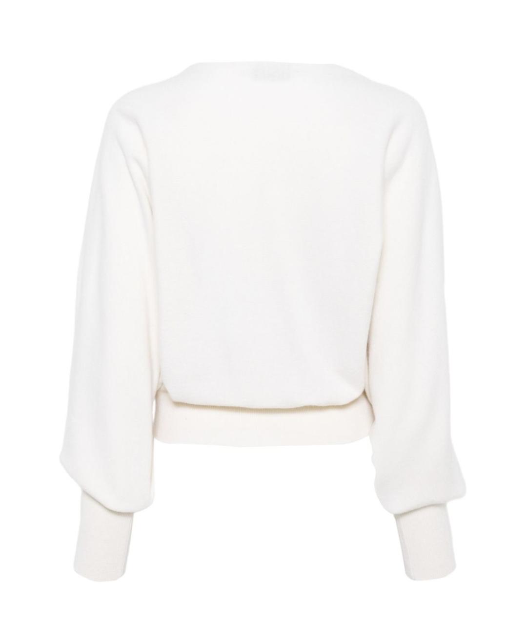 ALBERTA FERRETTI Белый шерстяной джемпер / свитер, фото 2