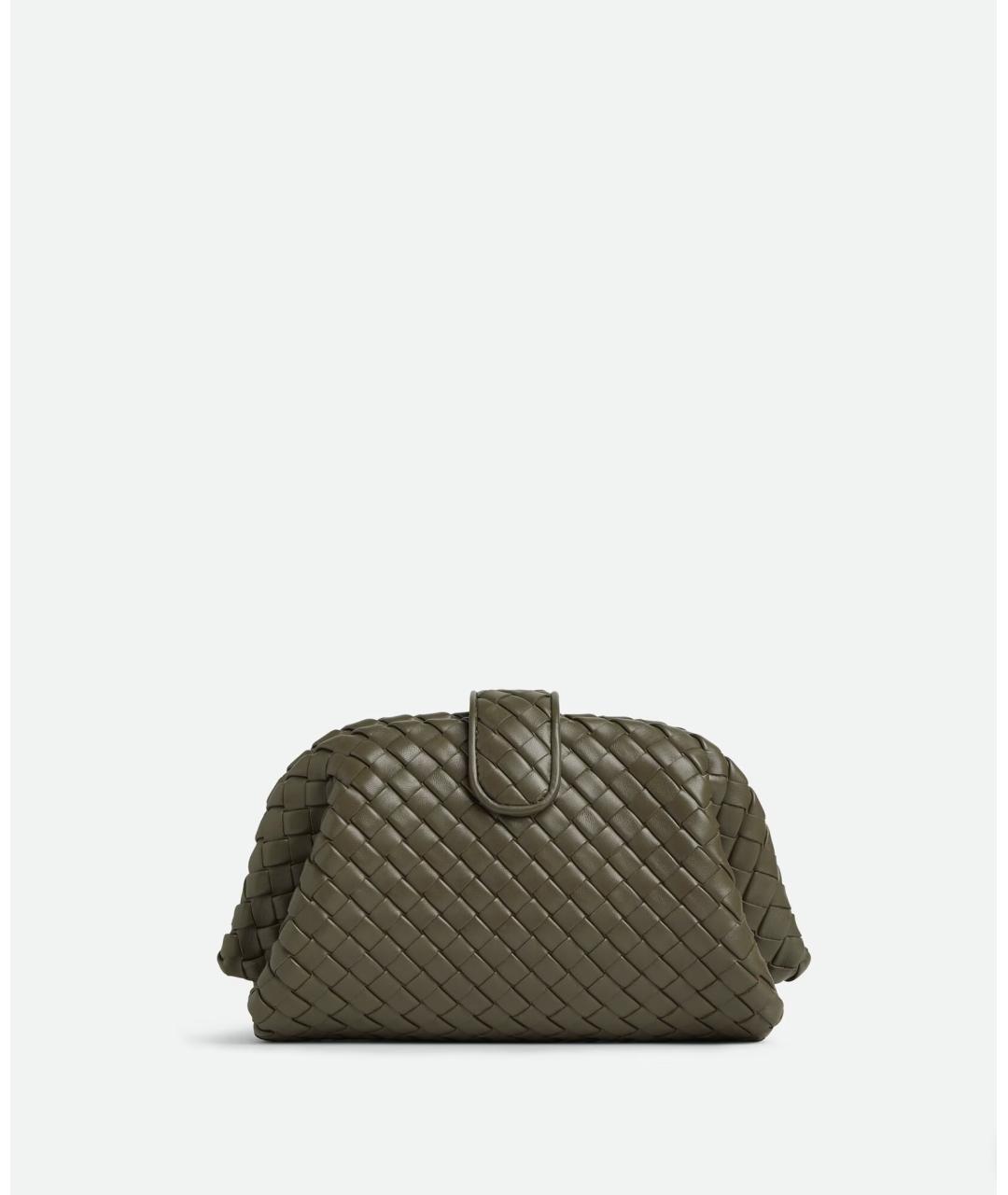 BOTTEGA VENETA Зеленая кожаная сумка через плечо, фото 5