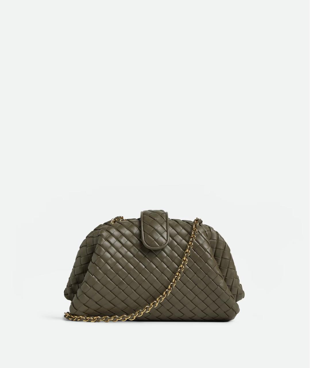 BOTTEGA VENETA Зеленая кожаная сумка через плечо, фото 7