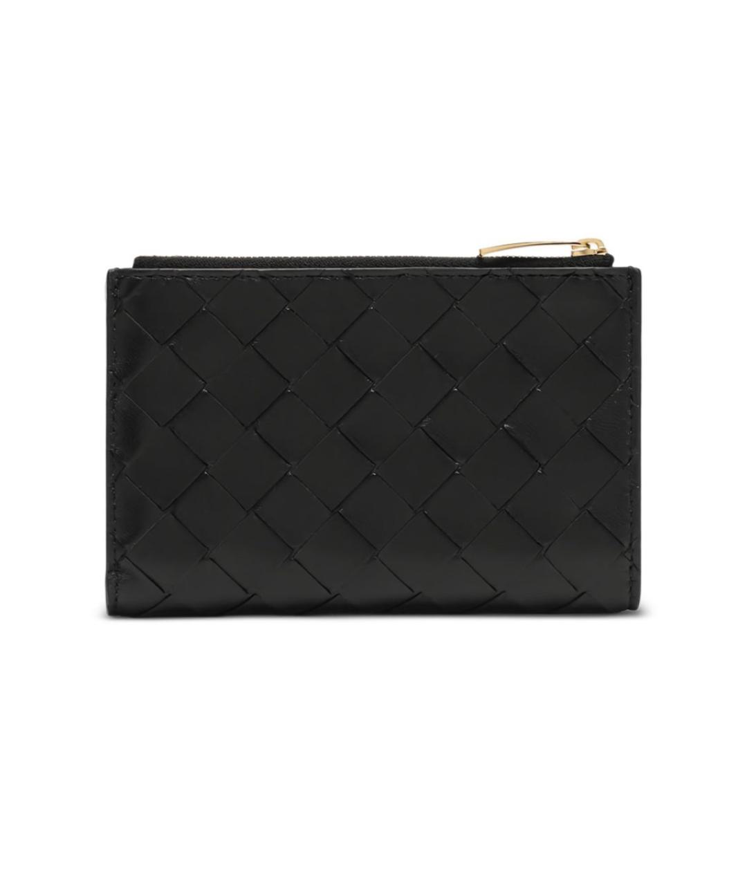 BOTTEGA VENETA Черный кожаный кошелек, фото 2