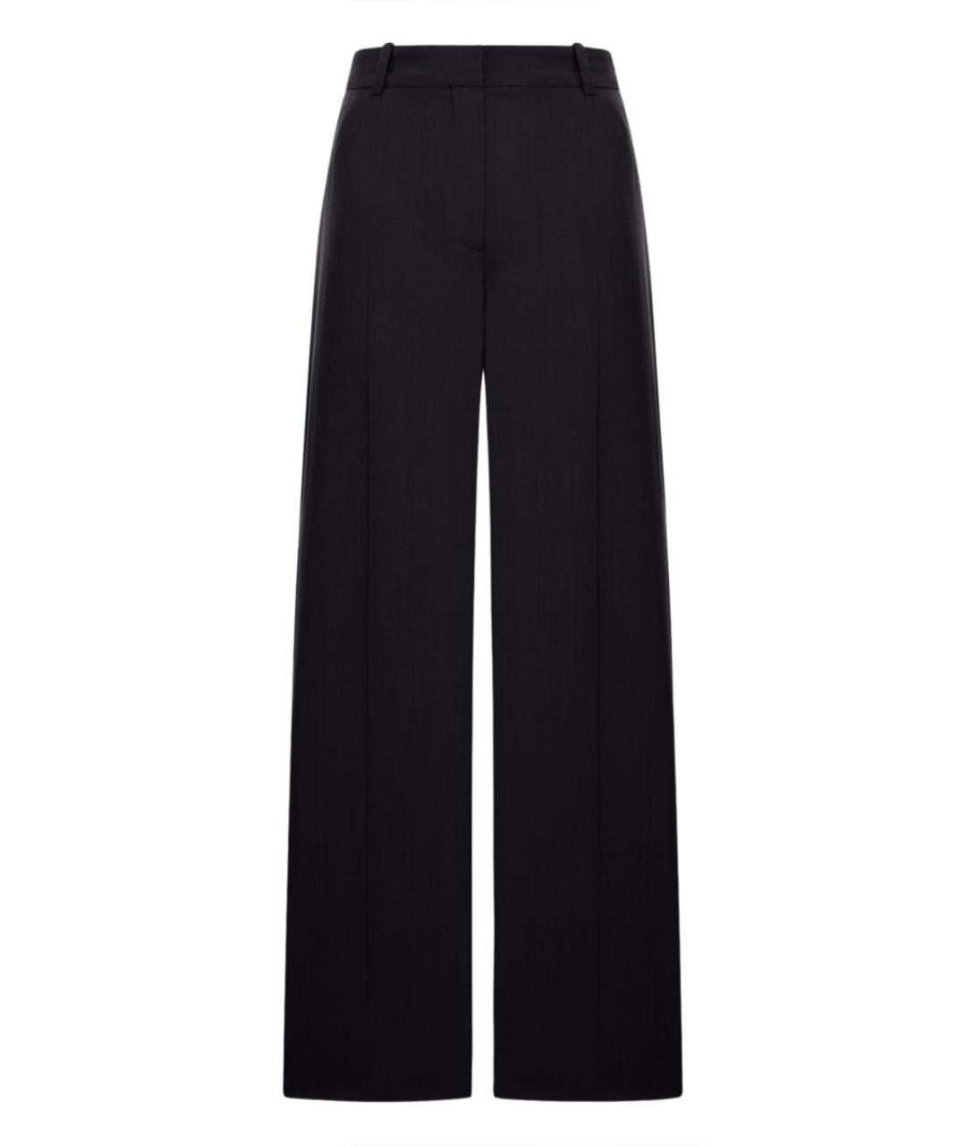 TOTEME Черные вискозные прямые брюки, фото 1