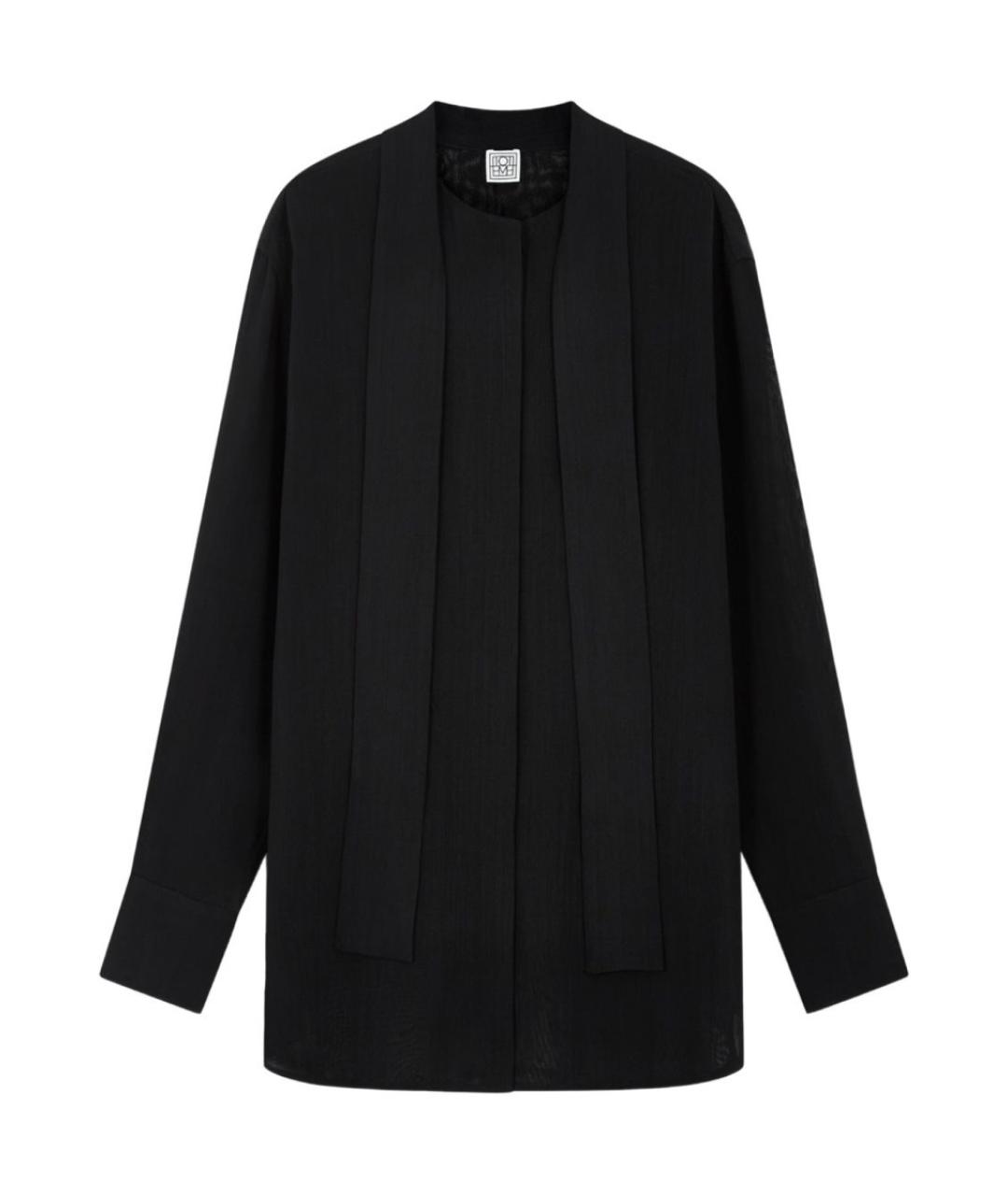 TOTEME Черная вискозная рубашка, фото 1