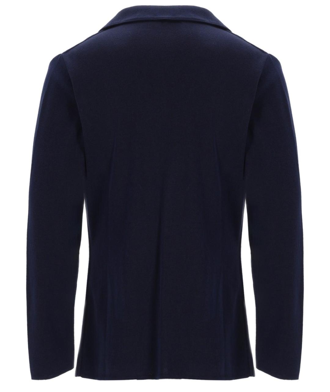 LARDINI Синий хлопковый пиджак, фото 2