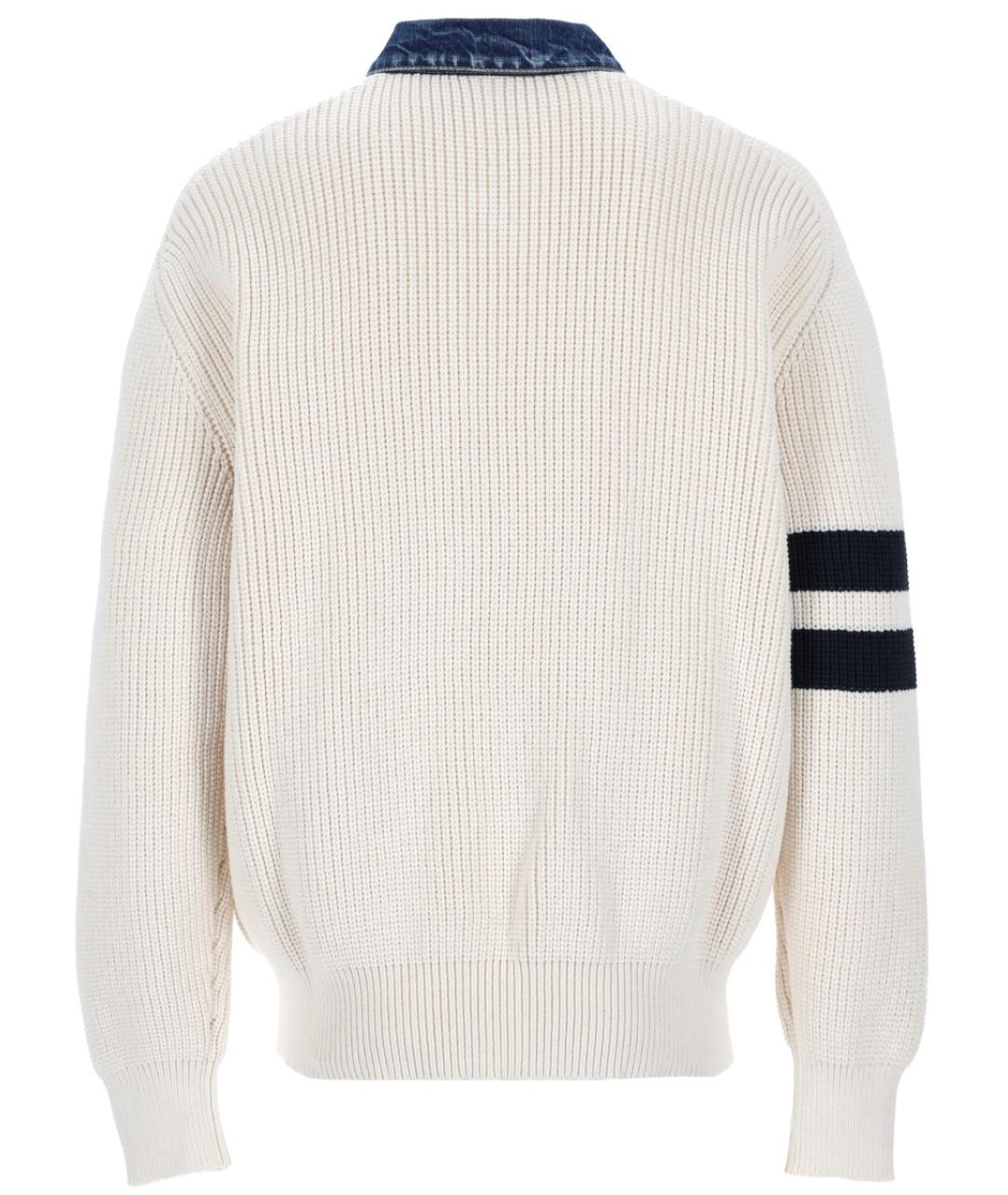 DSQUARED2 Белый хлопковый джемпер / свитер, фото 2