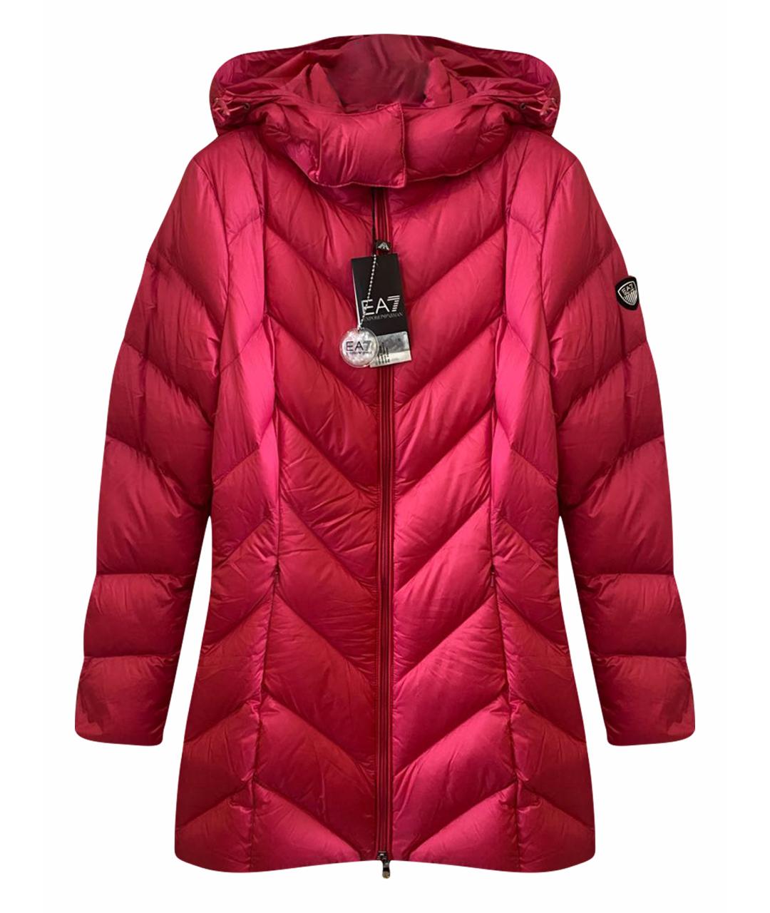 EA7 Красный полиамидовый пуховик, фото 1