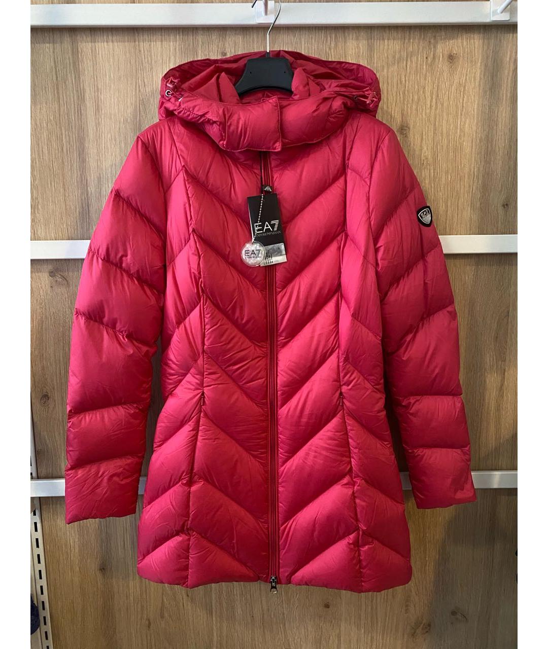 EA7 Красный полиамидовый пуховик, фото 6