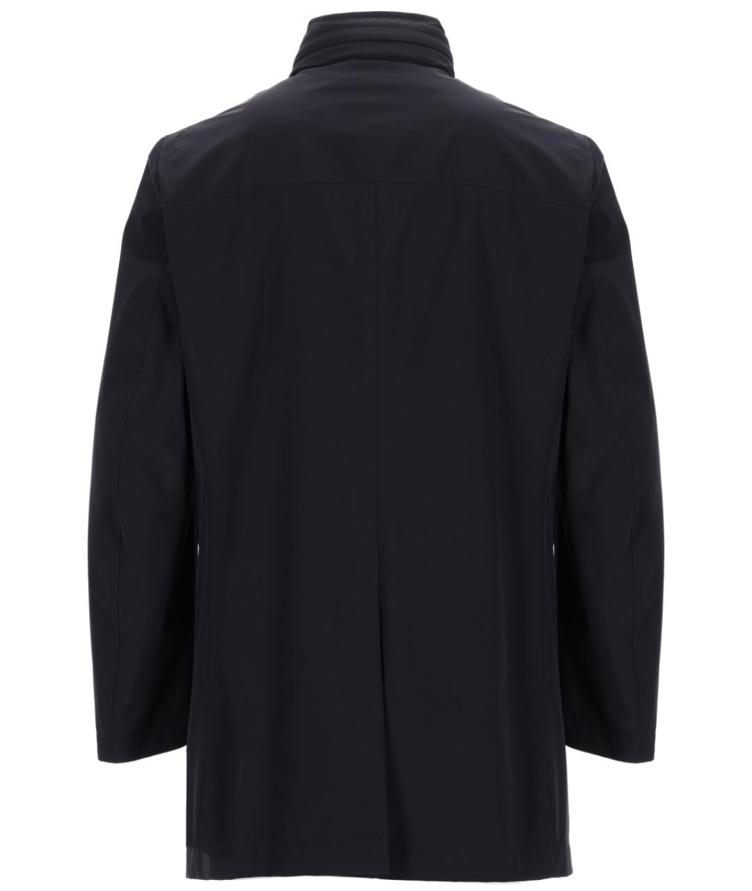 MOORER Темно-синий полиамидовый тренч / плащ, фото 2