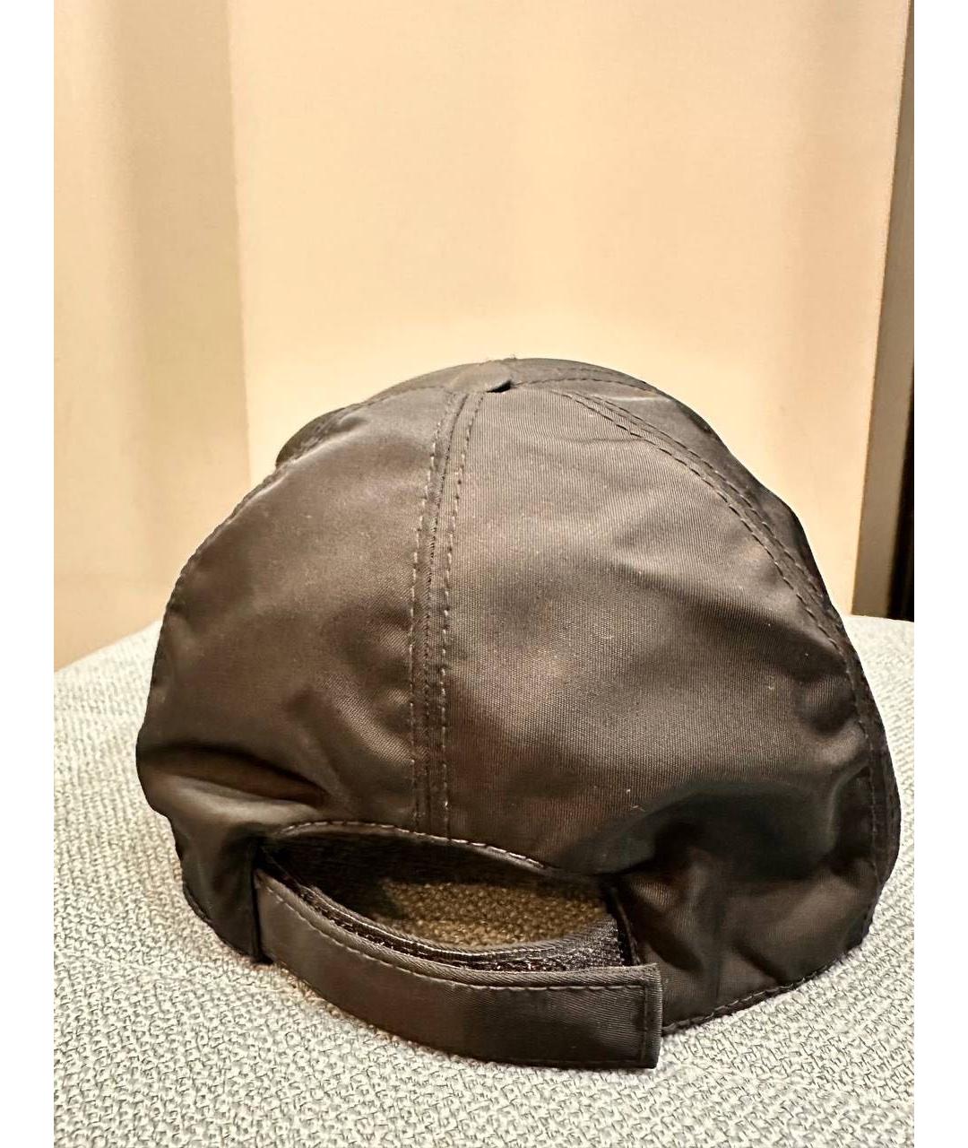 PRADA Черная хлопковая кепка/бейсболка, фото 4