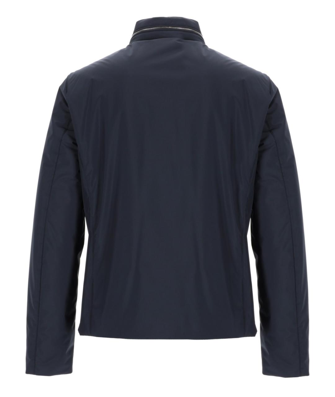 MOORER Синяя полиэстеровая куртка, фото 2