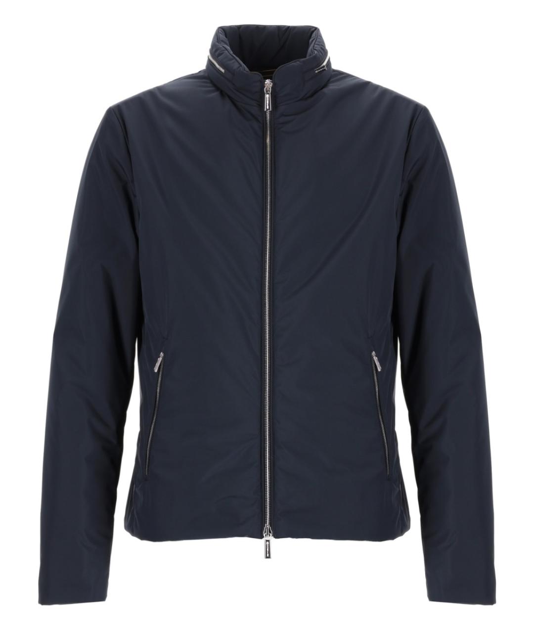 MOORER Синяя полиэстеровая куртка, фото 1