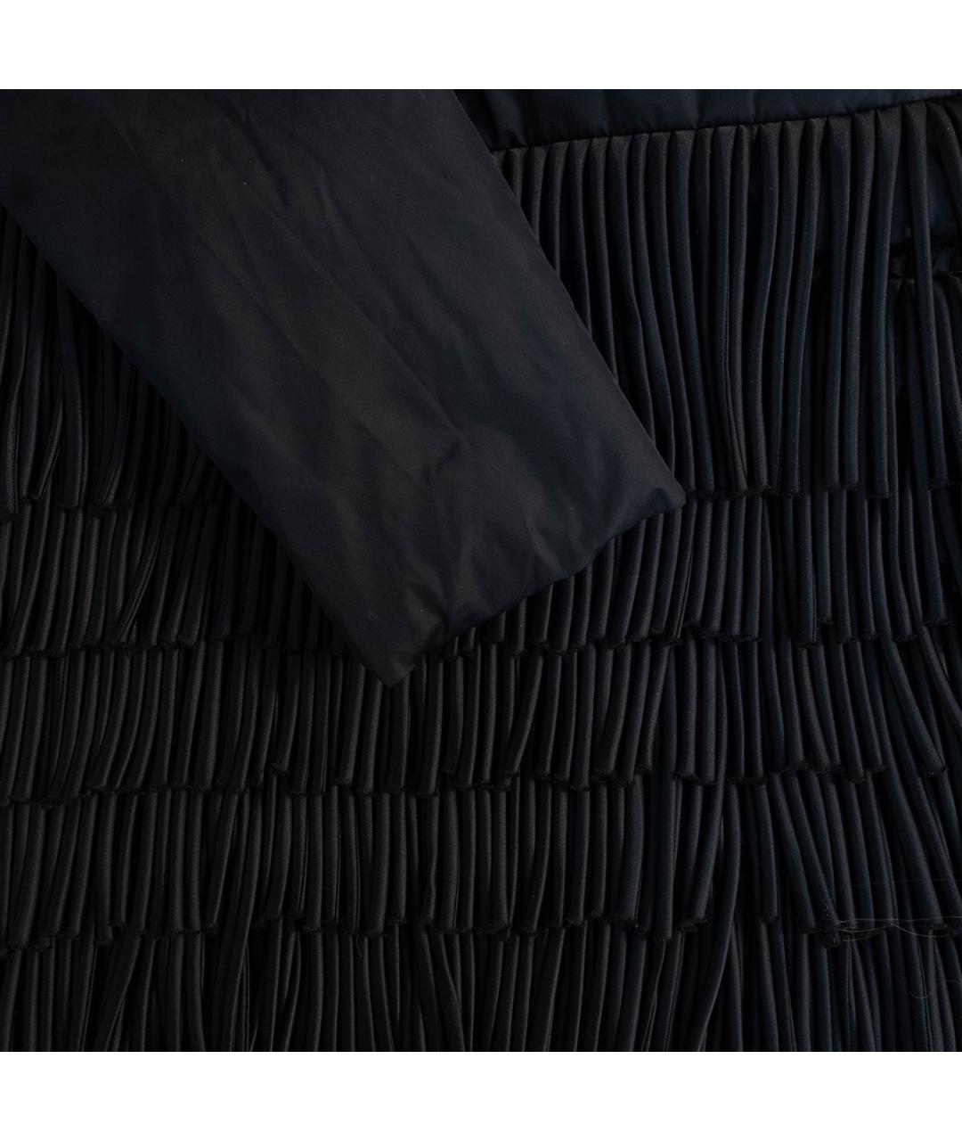 EMPORIO ARMANI Черное полиамидовое пальто, фото 5