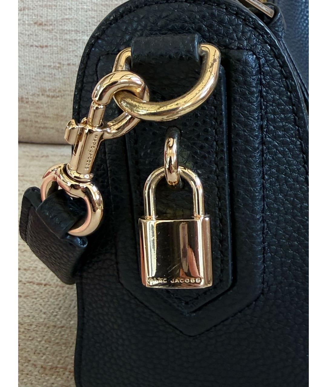 MARC JACOBS Черная кожаная сумка через плечо, фото 2
