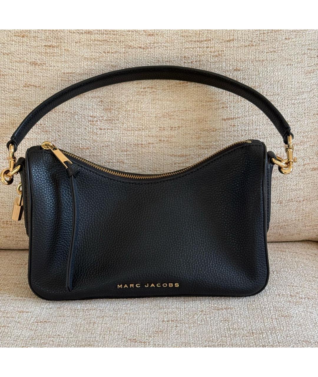 MARC JACOBS Черная кожаная сумка через плечо, фото 7