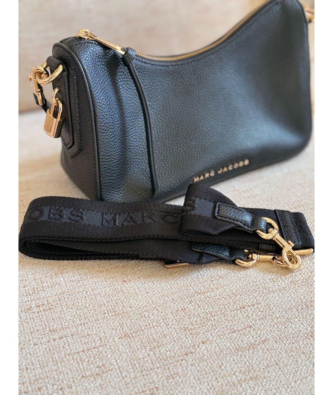 MARC JACOBS Черная кожаная сумка через плечо, фото 3