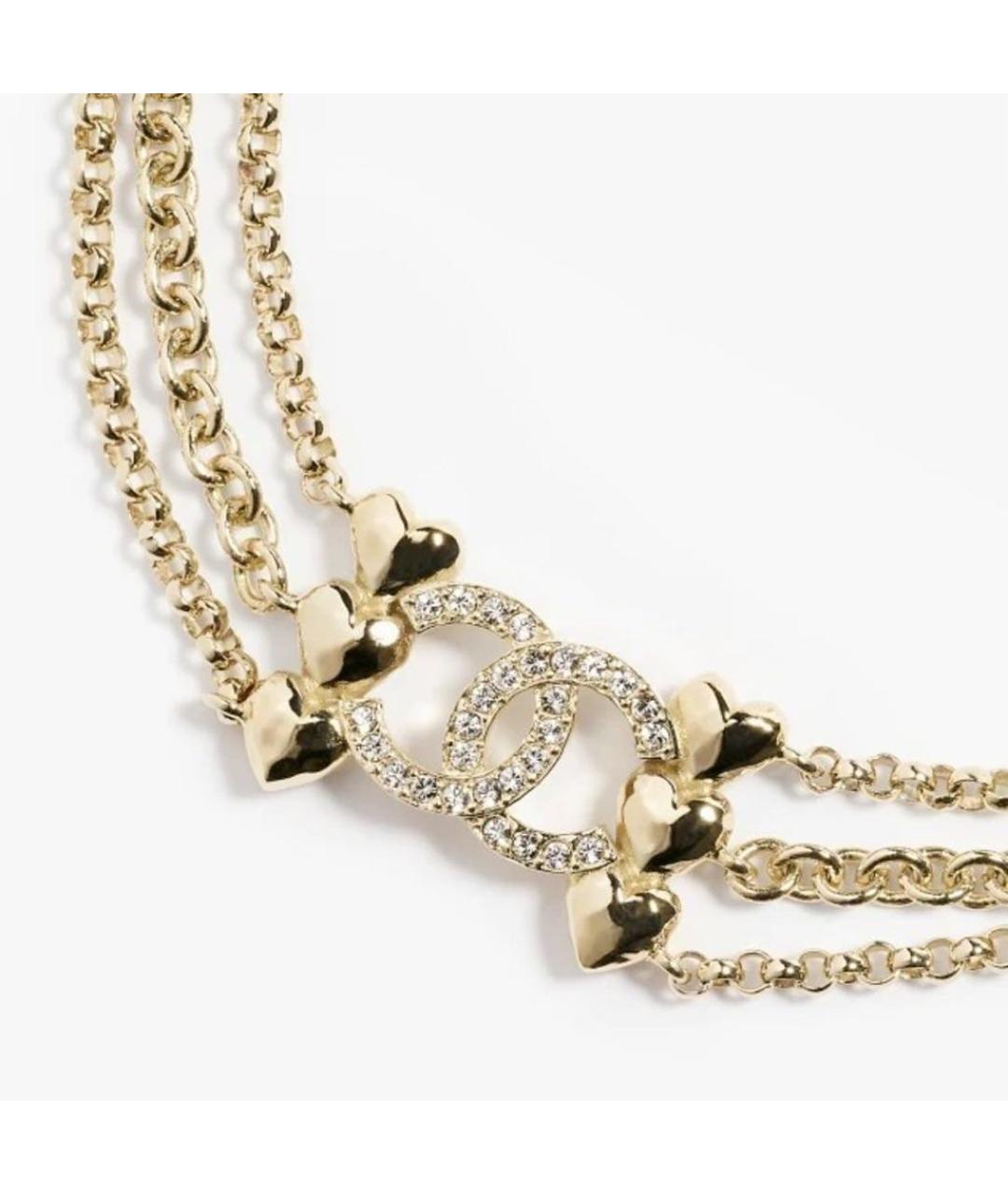 CHANEL Золотой металлический чокер, фото 2