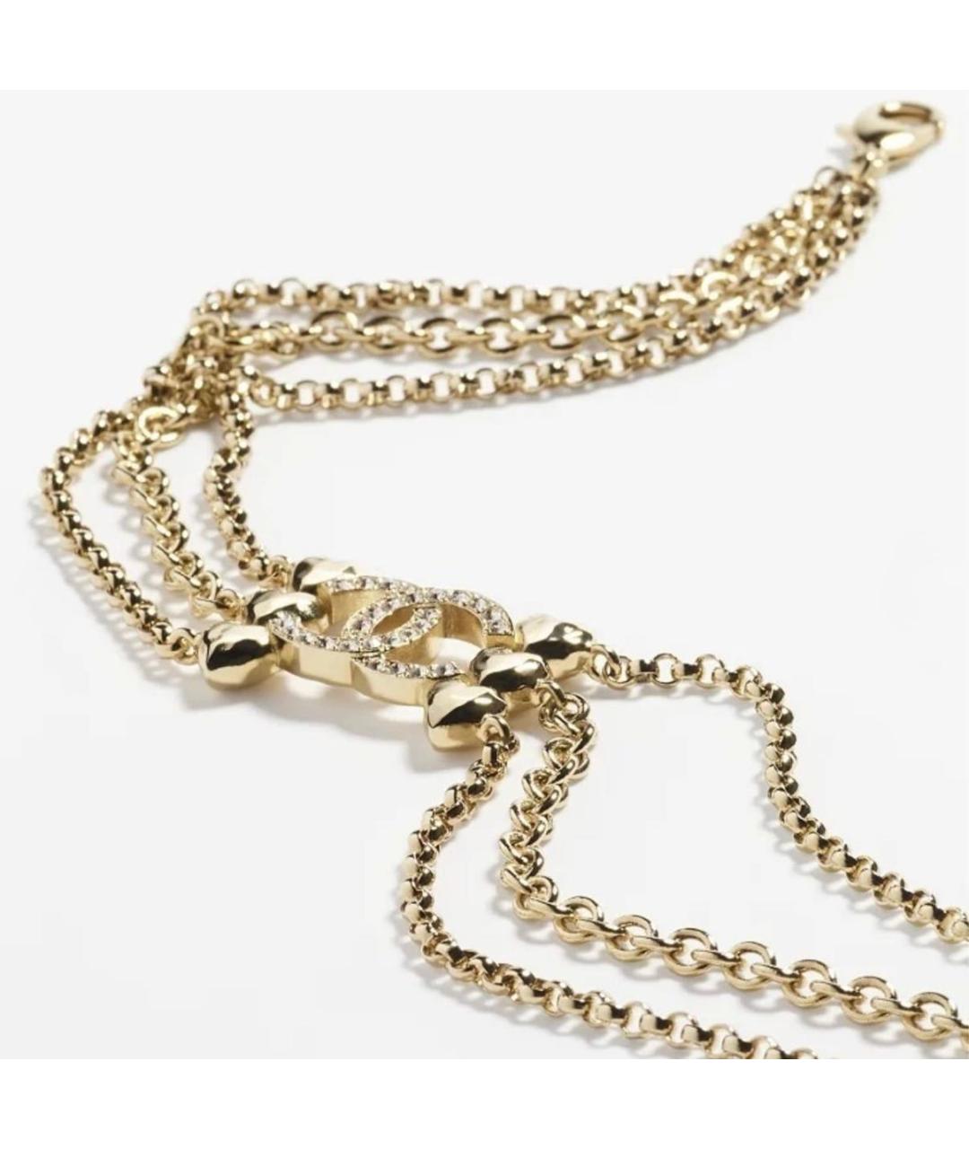 CHANEL Золотой металлический чокер, фото 3