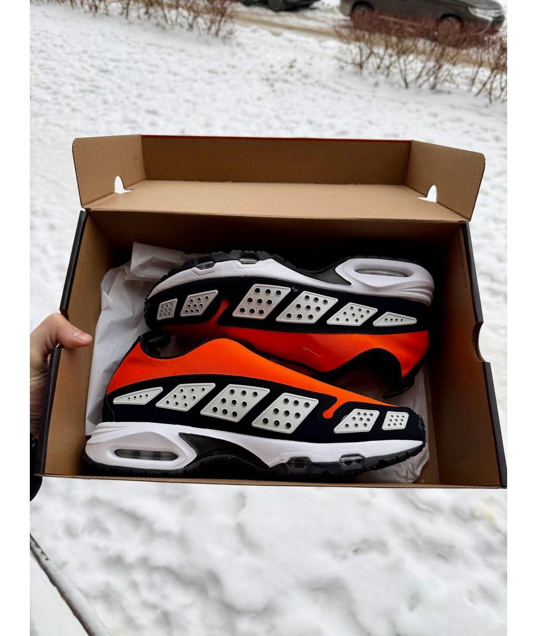 NIKE Оранжевое низкие кроссовки / кеды, фото 5