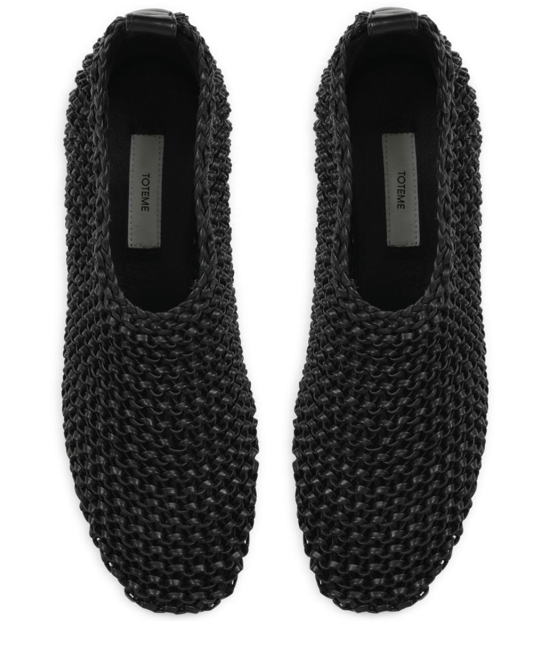 TOTEME Черные кожаные балетки, фото 5