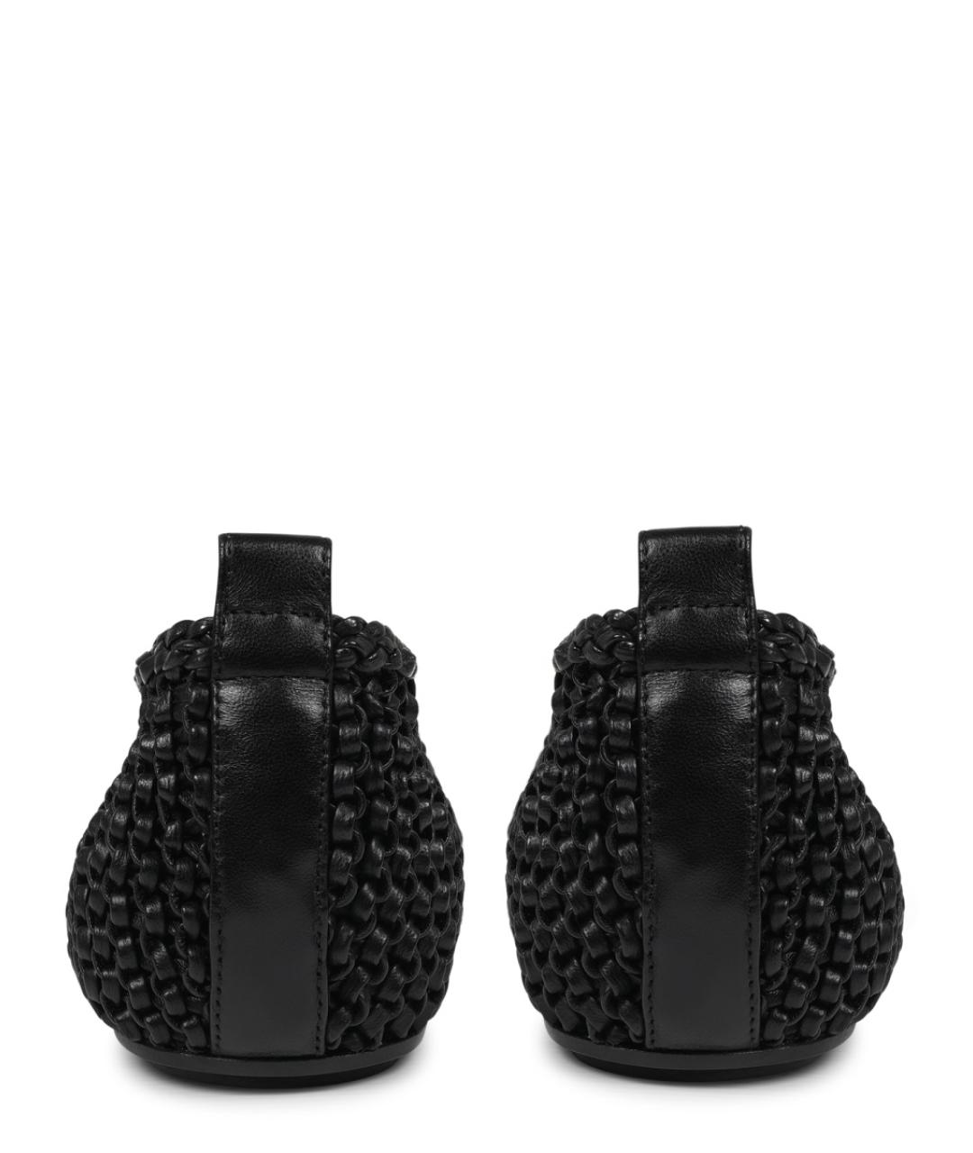 TOTEME Черные кожаные балетки, фото 4