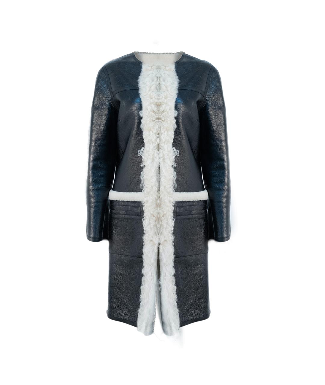 LOUIS VUITTON Черная кожаная дубленка, фото 1