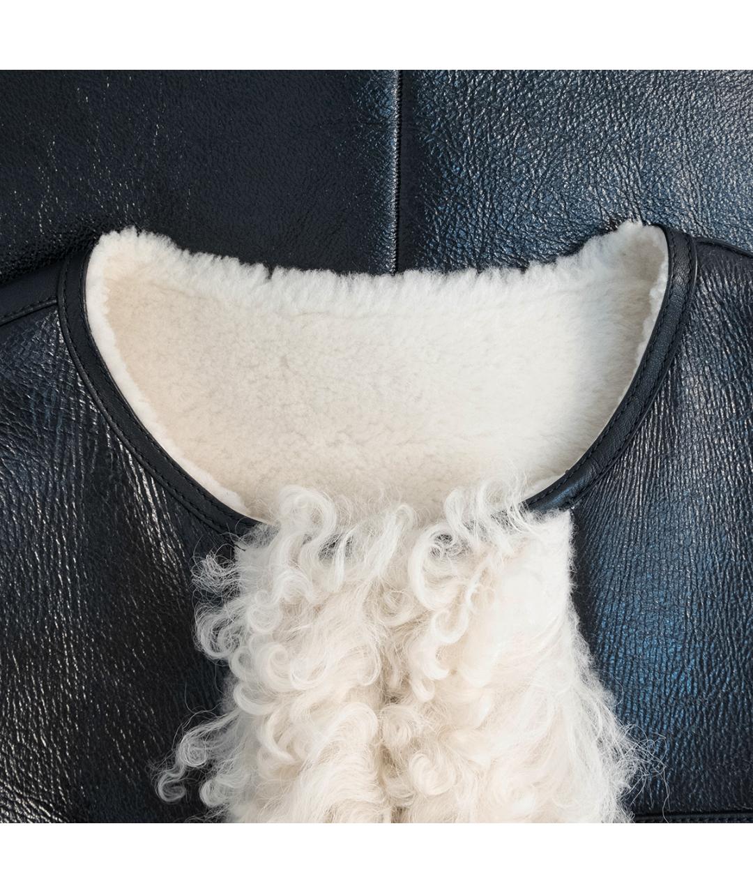 LOUIS VUITTON Черная кожаная дубленка, фото 3