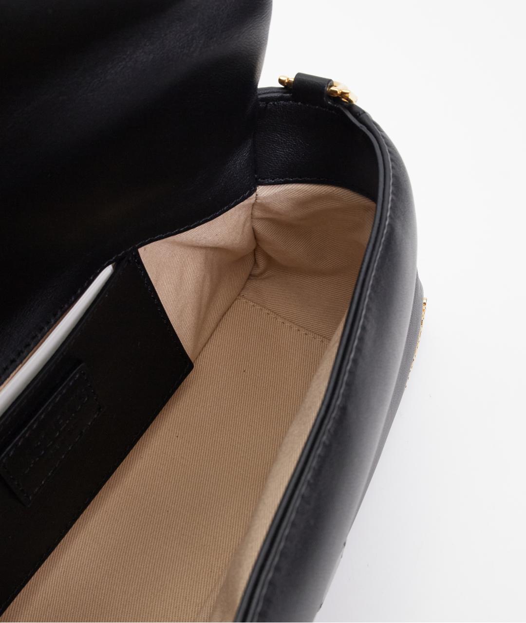 JACQUEMUS Черная кожаная сумка через плечо, фото 5