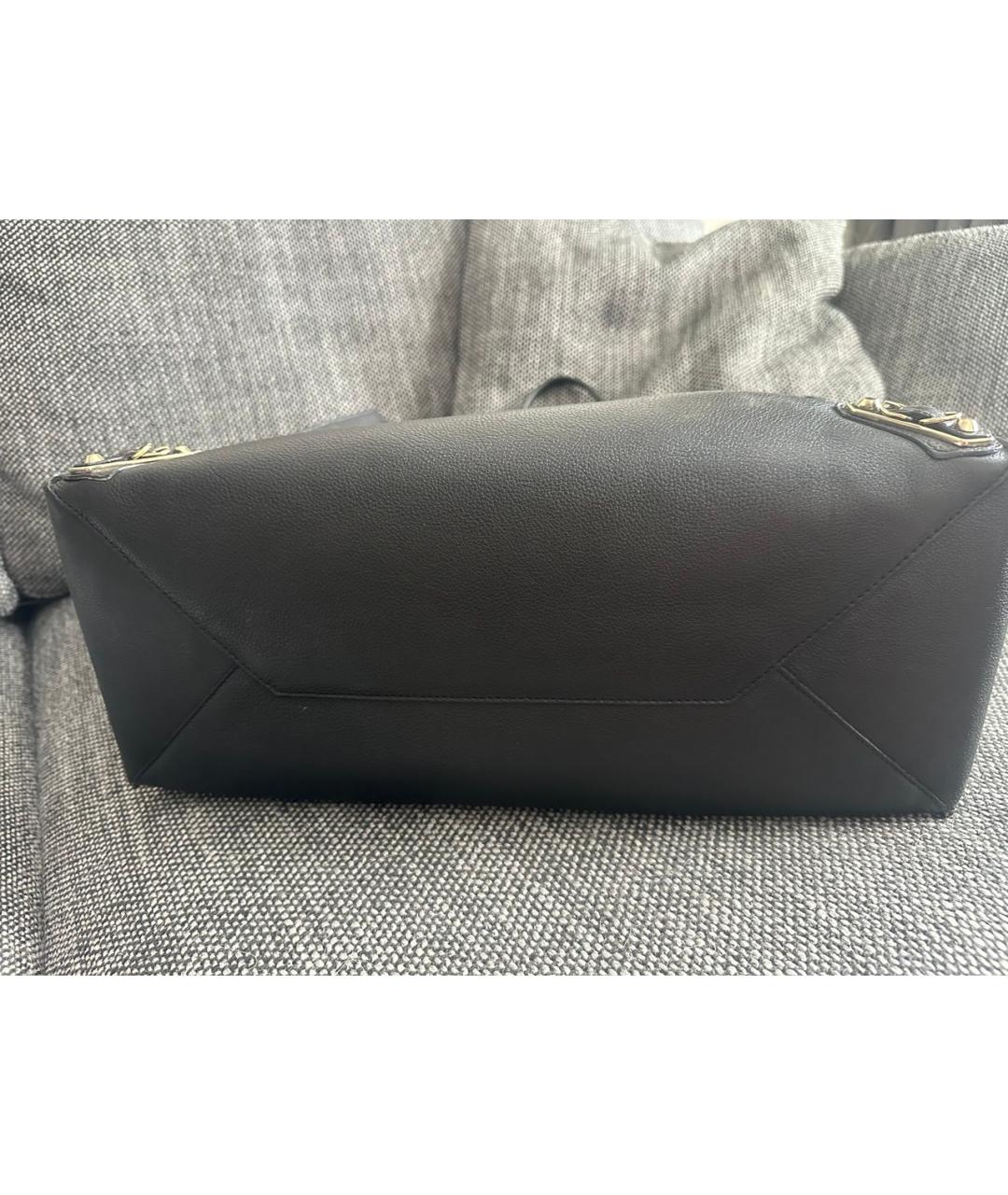 BALENCIAGA Черная кожаная сумка с короткими ручками, фото 4