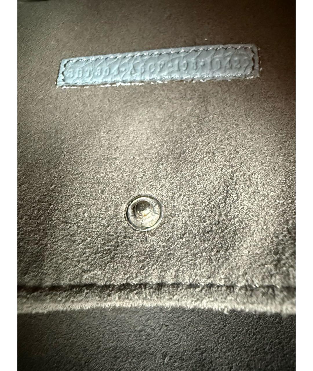 FENDI Голубая кожаная сумка через плечо, фото 7