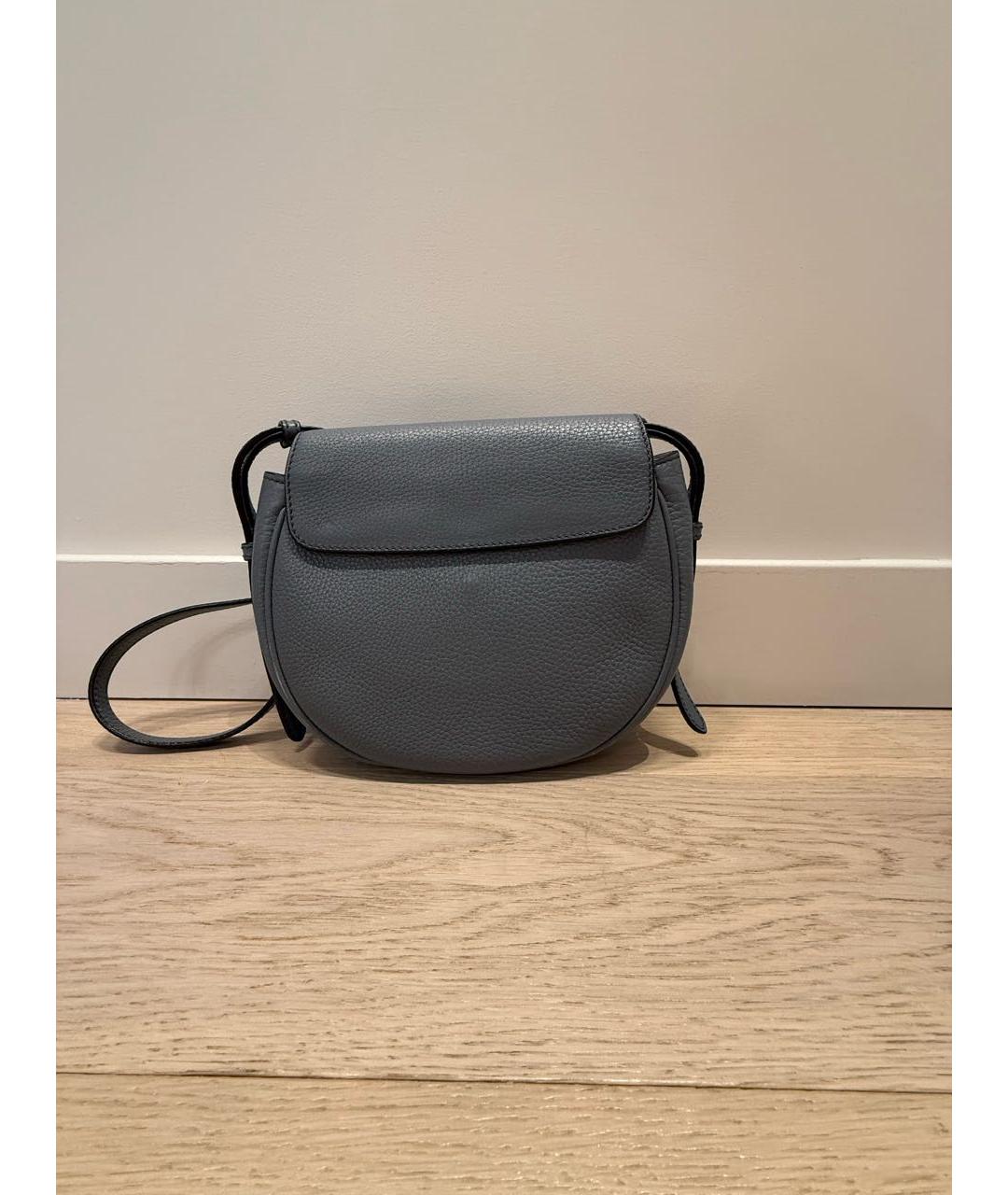 FENDI Голубая кожаная сумка через плечо, фото 2