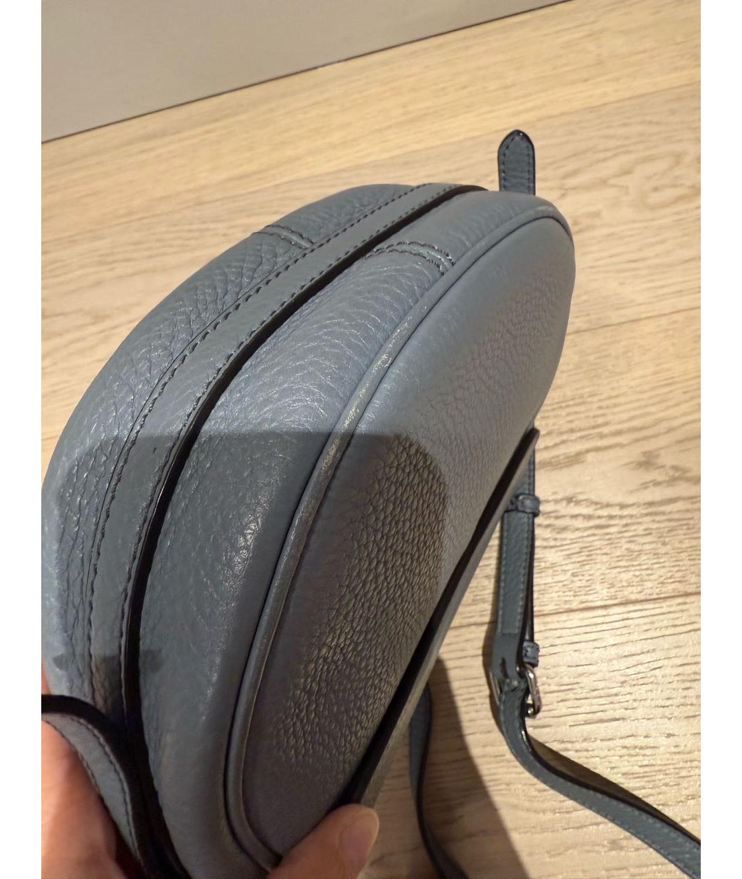 FENDI Голубая кожаная сумка через плечо, фото 5