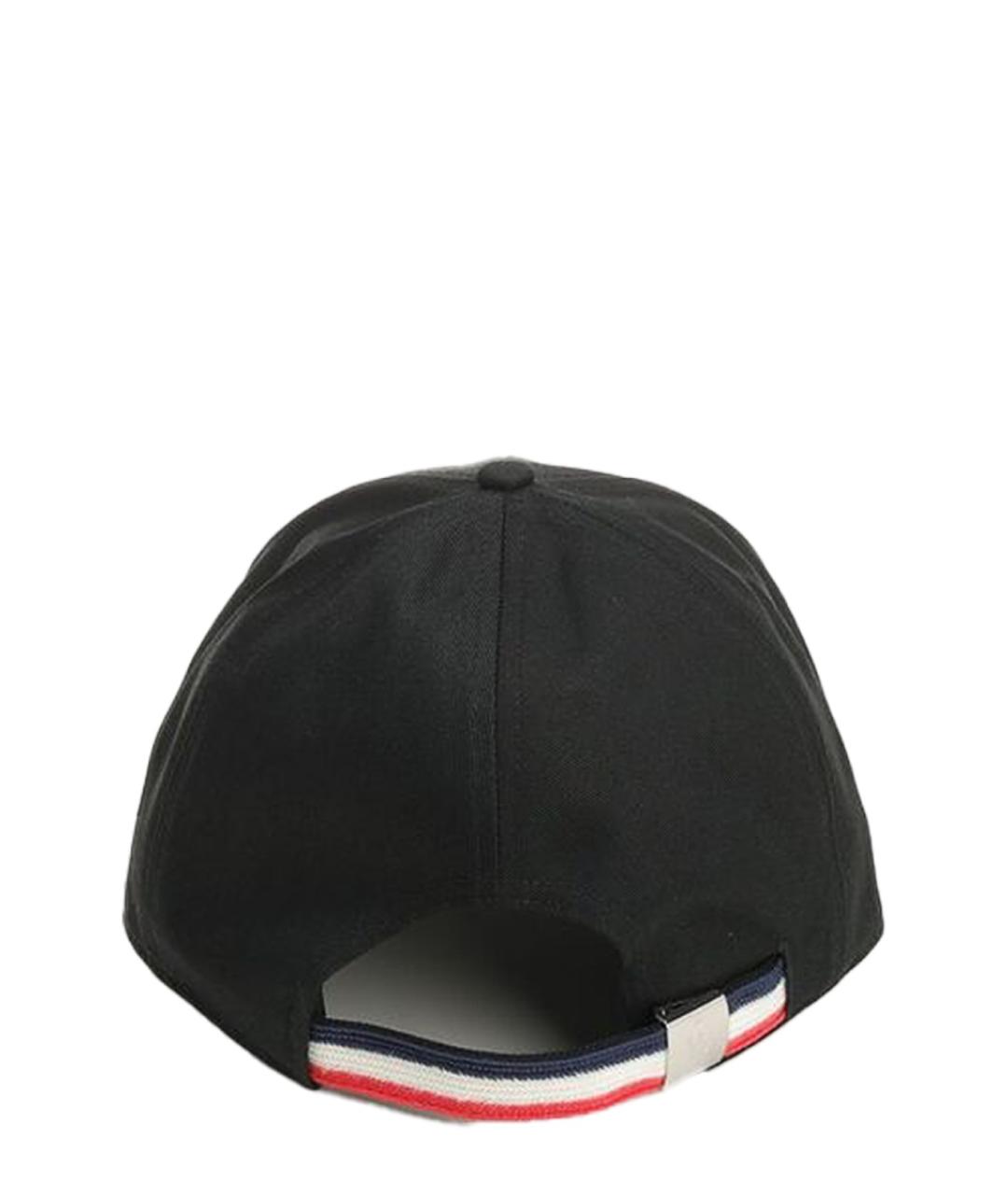 MONCLER Черная кожаная кепка/бейсболка, фото 2