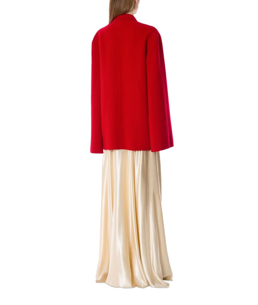 ALBERTA FERRETTI Красное шерстяное пальто, фото 3