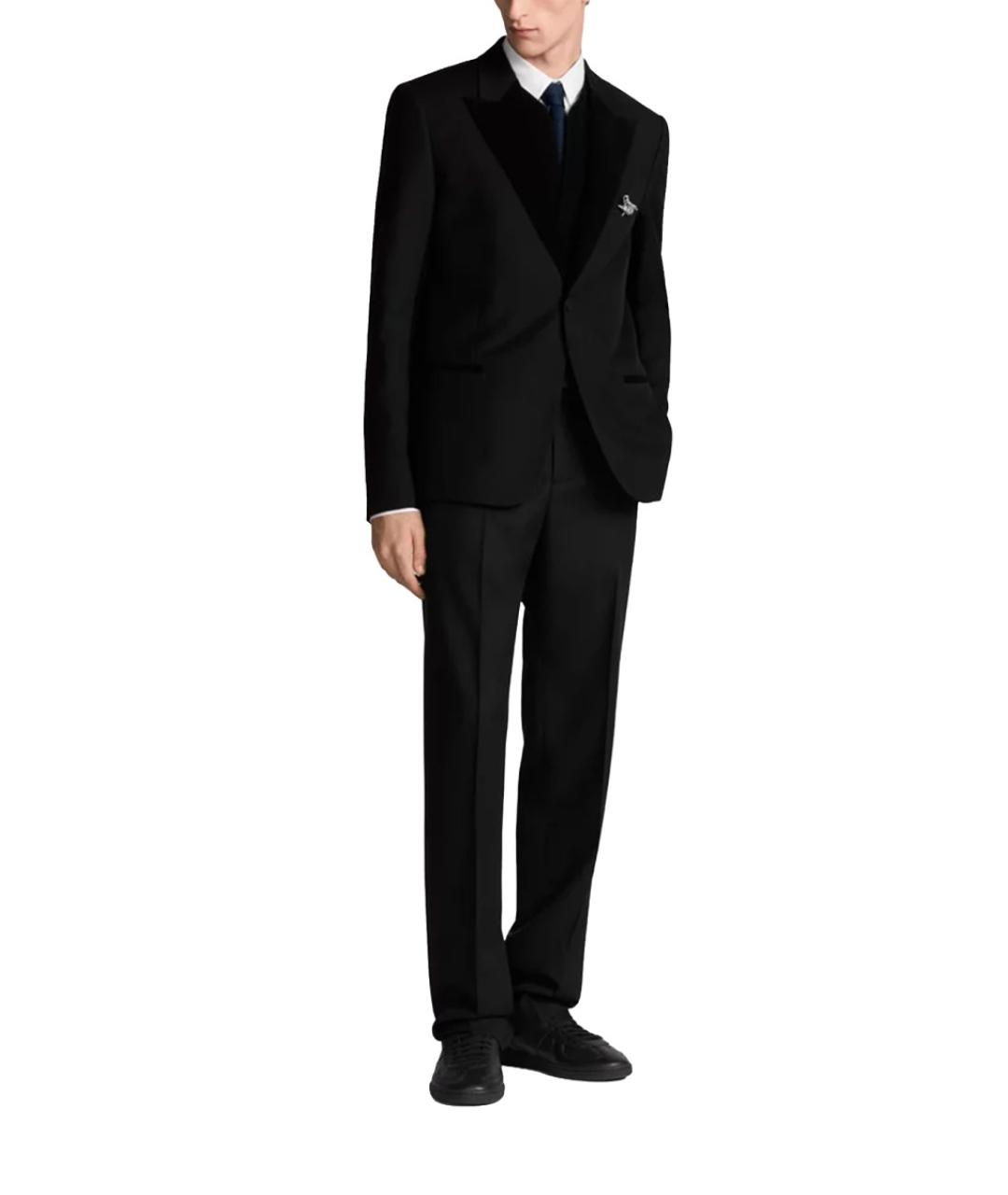 CHRISTIAN DIOR Черный шерстяной пиджак, фото 2