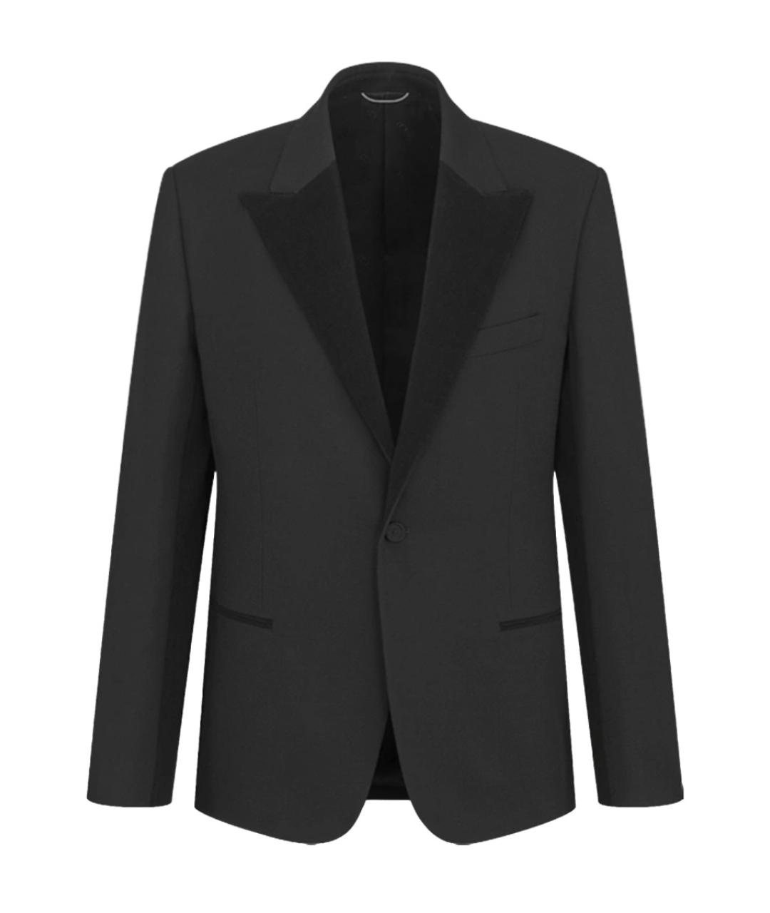 CHRISTIAN DIOR Черный шерстяной пиджак, фото 1