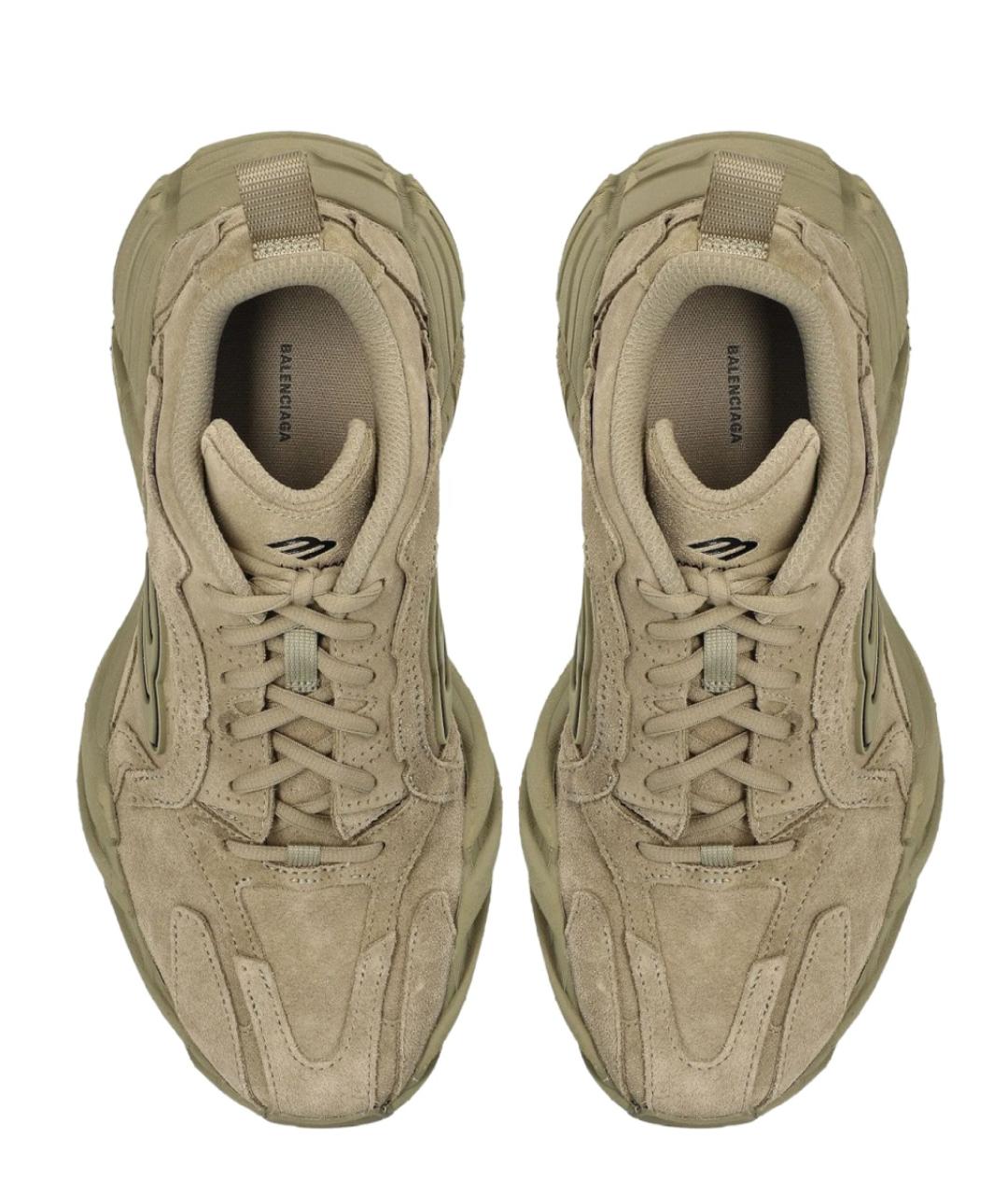 BALENCIAGA Бежевые синтетические кроссовки, фото 4