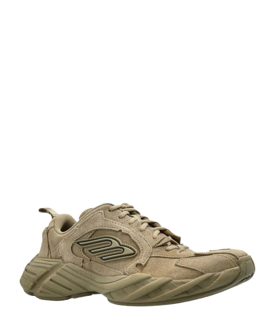 BALENCIAGA Бежевые синтетические кроссовки, фото 2