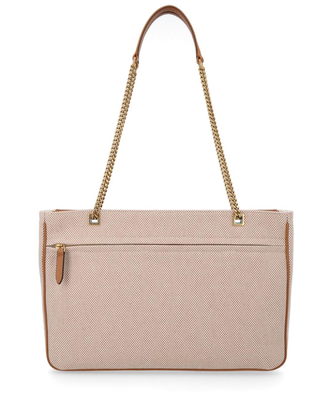 VALENTINO Коричневая тканевая сумка через плечо, фото 2