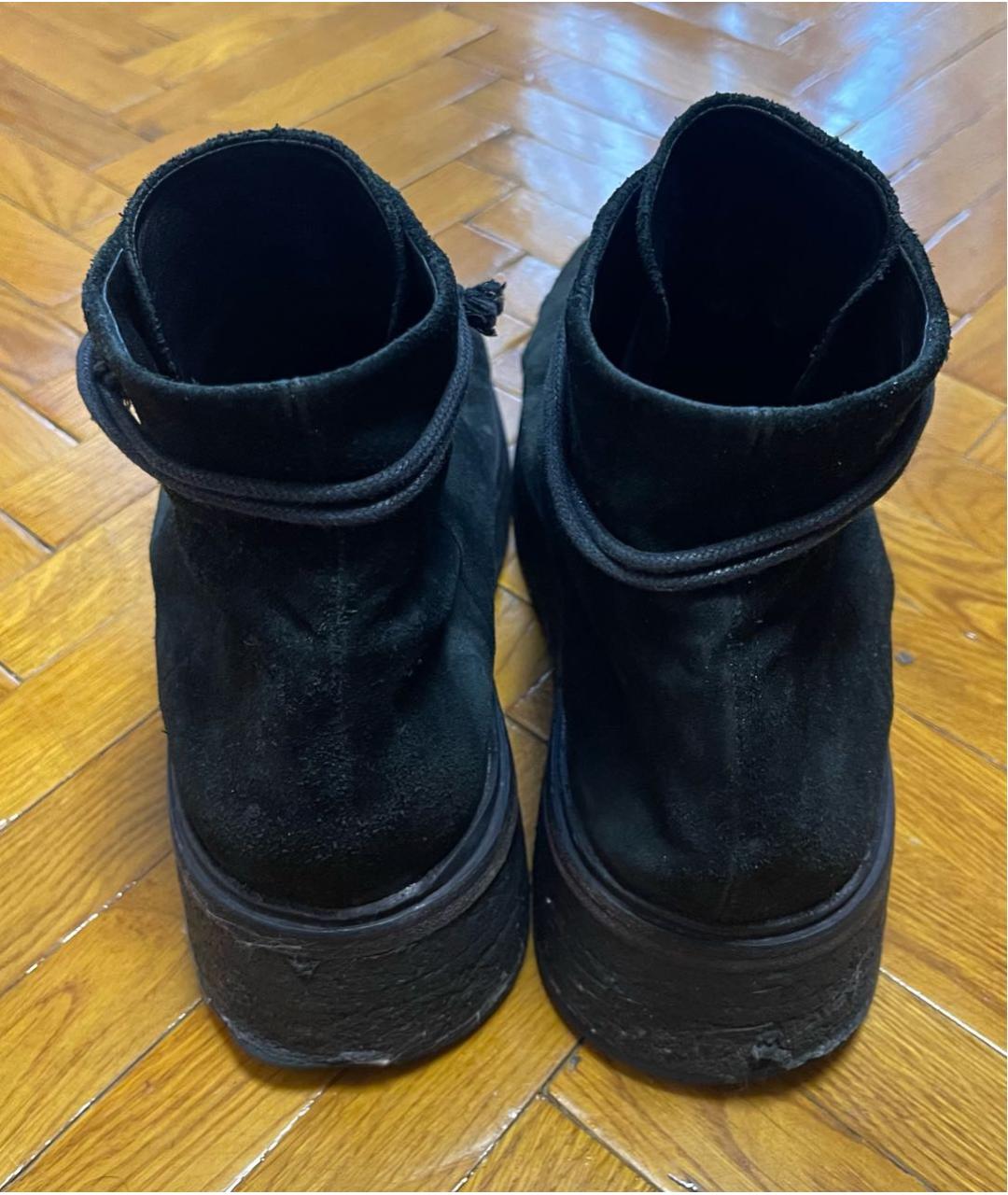 MARSELL Черные замшевые высокие ботинки, фото 4