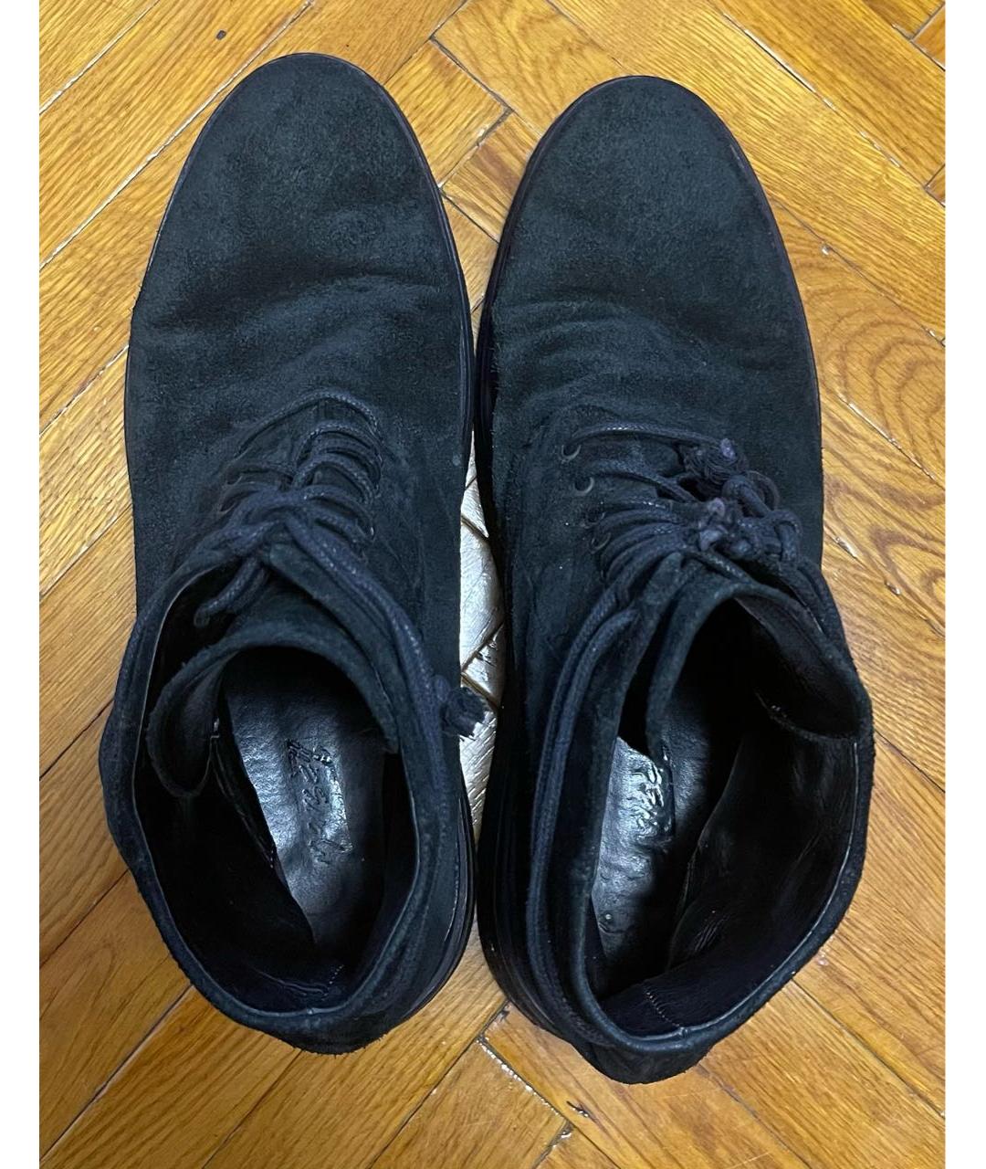 MARSELL Черные замшевые высокие ботинки, фото 3