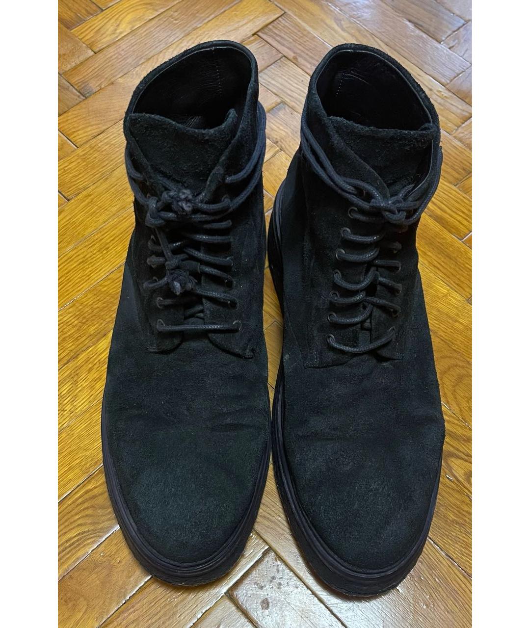 MARSELL Черные замшевые высокие ботинки, фото 2